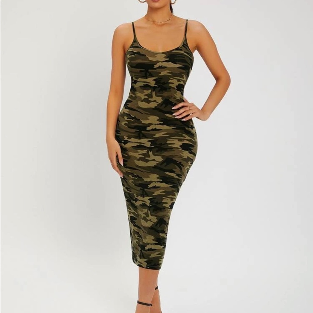 Camouflage Print Dress